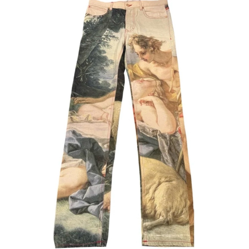 Vivienne Westwood Artistic Print Straight Leg Jeans